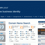 This is the domain name screen